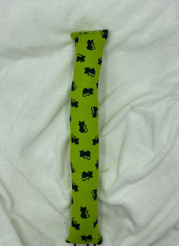 Green with Black Cats Large Boho Kitty Kicker