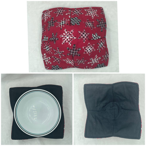 Red Snowflake Bowl Cozie