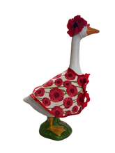 Load image into Gallery viewer, White Poppy Remembrance Day Porch Goose  outfit