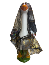 Load image into Gallery viewer, Gold Sugar Skulls Chiffon cape for your porch goose