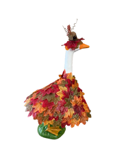 Load image into Gallery viewer, Large Autumn Leaves Porch Goose Outfit