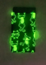 Load image into Gallery viewer, Frogs Boho Eyeglass Case (glow in the dark)