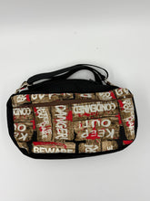 Load image into Gallery viewer, Danger Boho Bitty Bag with front zipper pocket (glow in the dark)