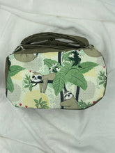 Load image into Gallery viewer, Sloth Boho Bitty Bag with outside zipper pocket