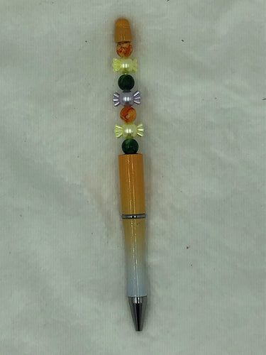 Citrus Candy Writer Boho Beaded Pen (black ink)