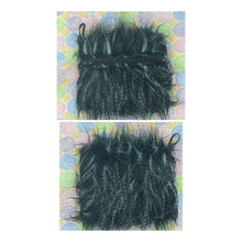 Load image into Gallery viewer, Black with Blue/grey furry Boho Go Pouch