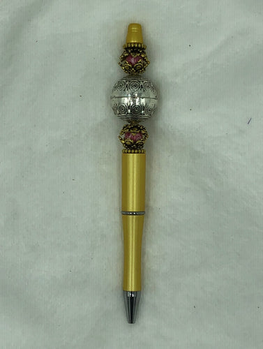 Baroque Elegance Beaded Pen