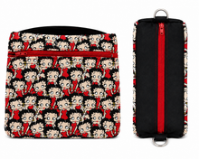 Load image into Gallery viewer, “The Betty” Bitty Box Bag (with front and inside zipper pockets)