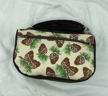 Load image into Gallery viewer, Pine Cone Boho Bitty Bag with outside zipper pocket