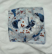 Load image into Gallery viewer, Winter Blue Jay Boho Bowl Cozie