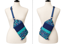 Load image into Gallery viewer, Blue Abstract Boho Travel Bag