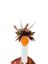 Load image into Gallery viewer, Large Autumn Leaves Porch Goose Outfit