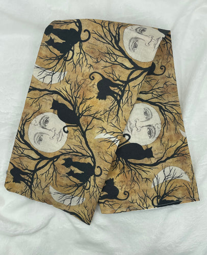 Black Cat and Moon Slip Cover for Large Boho Rice Bag