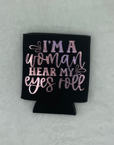Black Can Koozie (eye roll)