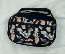 Load image into Gallery viewer, Bats Boho Bitty Bag with Front zipper Pocket