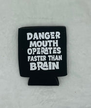 Load image into Gallery viewer, Black Can Koozie (danger)