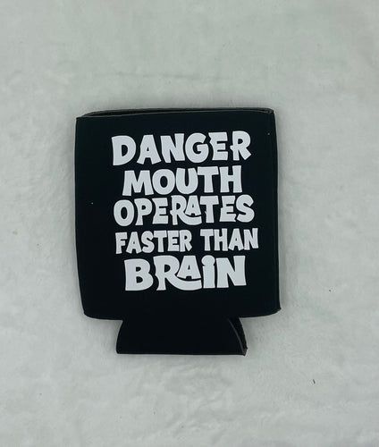 Black Can Koozie (danger)