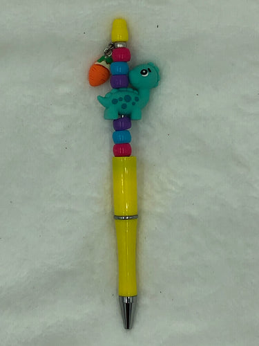 Dino Snack Boho Beaded Pen