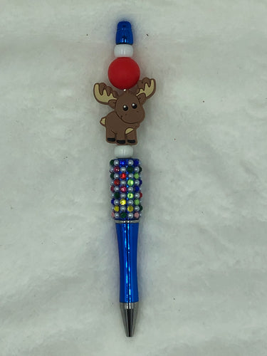 Rainbow Antlers Boho Beaded Pen