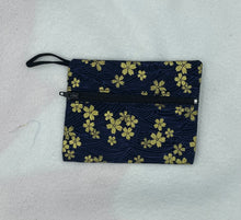 Load image into Gallery viewer, Gold Flower Boho Go Pouch