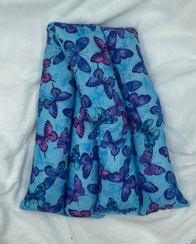Blue Butterfly Large Boho Rice Bag