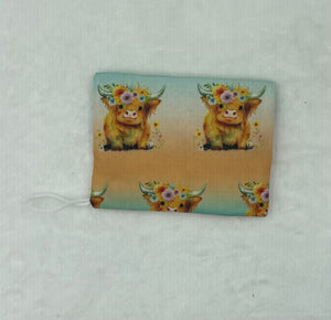 Highland Cow Boho Go Pouch