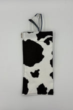 Load image into Gallery viewer, Cow Print Boho Glasses Case