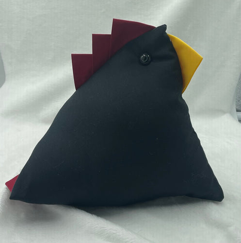 Large Black Emotional Support Chicken (weighted)