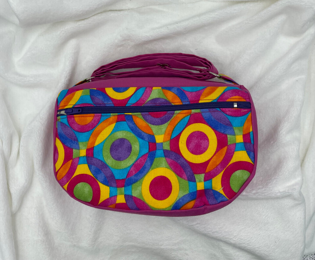Boho Bitty Bag – Retro Rainbow Circles Edition