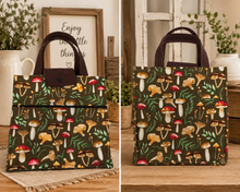 Load image into Gallery viewer, Woodland Mushroom Boho Casual Tote