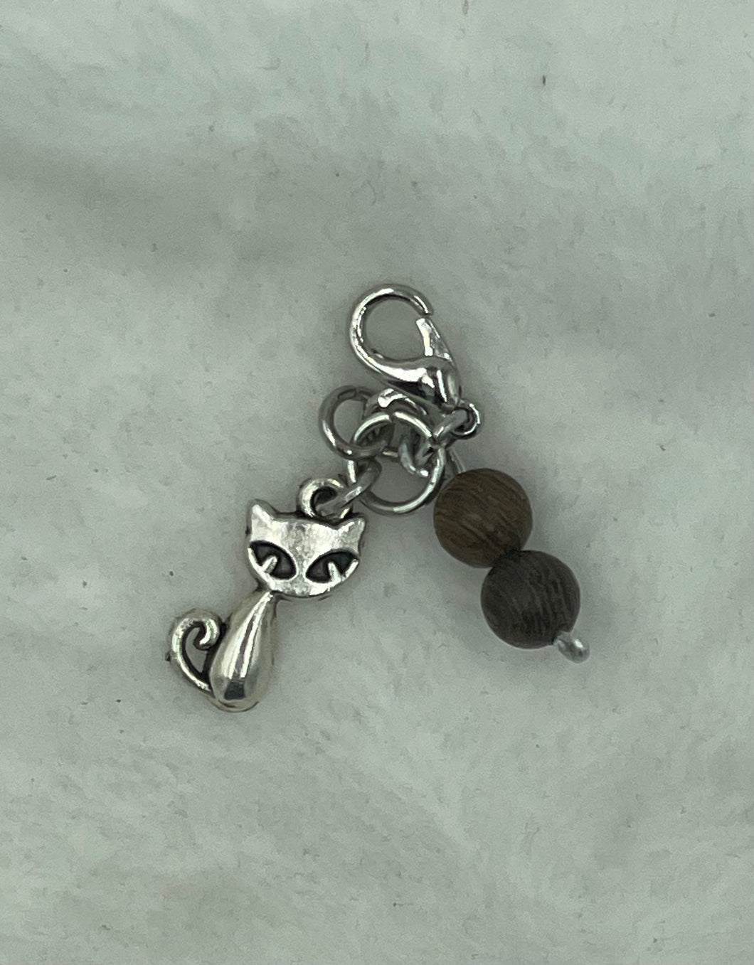 Cat with Beads Boho Charm