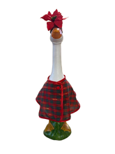 Load image into Gallery viewer, Merry And Plaid Christmas Porch Goose Outfit