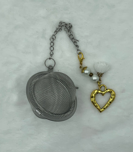 Gold Heart Tea Ball