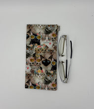 Load image into Gallery viewer, Sassy Cats Boho Glasses Case
