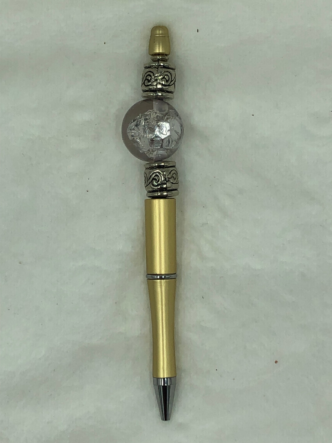 Golden Aurora Boho Beaded Pen