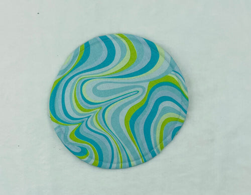 Blue Green Swirl Coaster