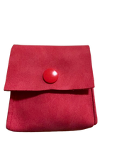 Load image into Gallery viewer, Red Faux Suede porch Goose Handbag