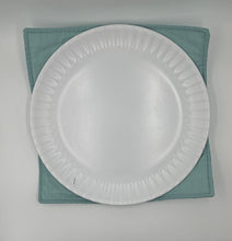 Load image into Gallery viewer, Blue/Green Swirl Boho Plate Cozie