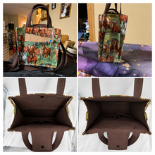 Load image into Gallery viewer, Wild Horses Boho Casual Tote