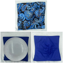 Load image into Gallery viewer, Blue Paisley Bowl Cozie