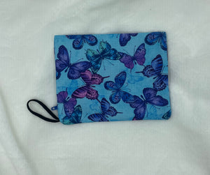 Blue Butterfly Boho Go Pouch