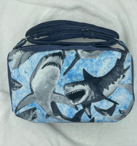 Great White Boho Bitty Bag with outside zipper pocket