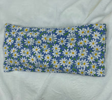Load image into Gallery viewer, Blue Daisy Slip Cover for Small Boho Rice Bag