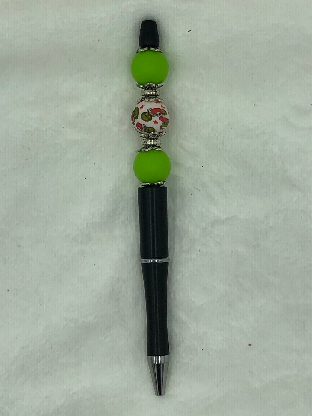 Berry Lime Twist Boho Beaded Pen