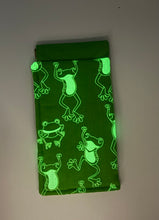 Load image into Gallery viewer, Frog Boho Glasses Case (glow in the dark)