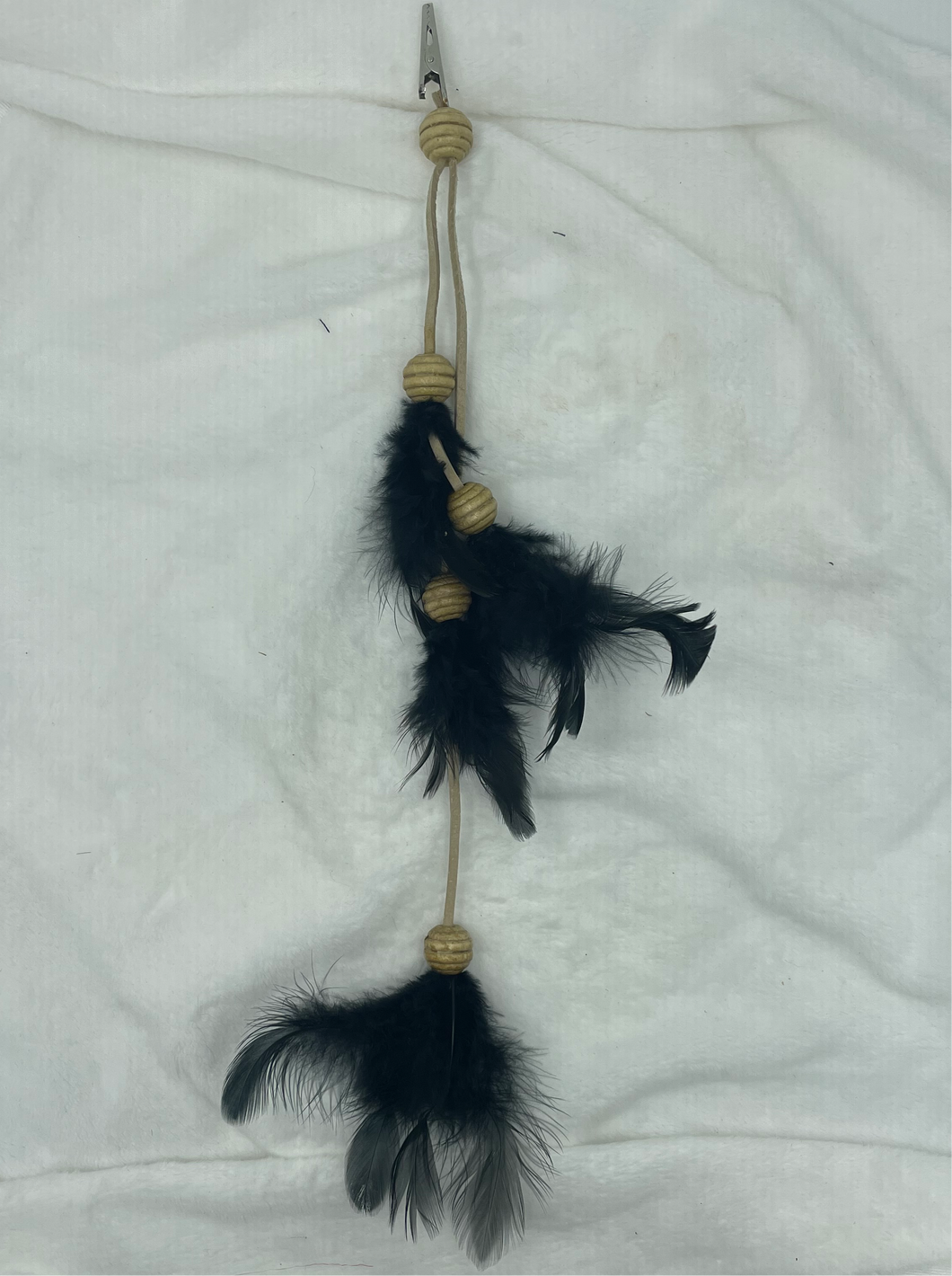 Black Feather Bohemian Hair Clip