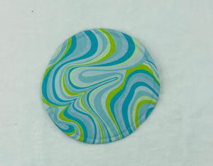 Blue green Swirl Coaster set (4 coasters)