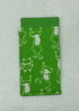 Load image into Gallery viewer, Frogs Boho Eyeglass Case (glow in the dark)