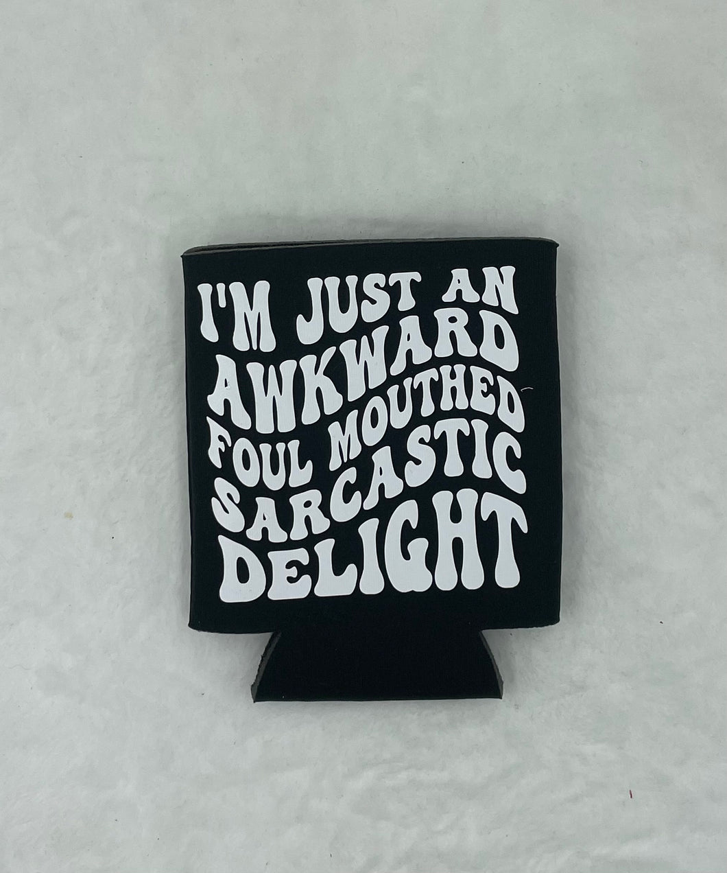 Black Can Koozie (awkward delight)