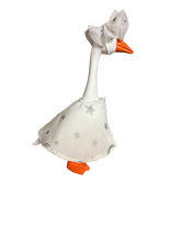 Load image into Gallery viewer, Glow in the dark Galaxy Cape for small porch/desk goose